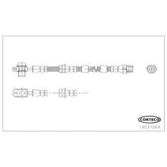 Flexible de frein CORTECO 19037264