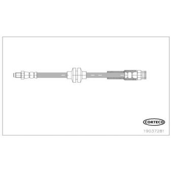 Flexible de frein CORTECO 19037281