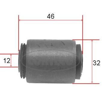 Silent bloc de suspension (train avant) CORTECO