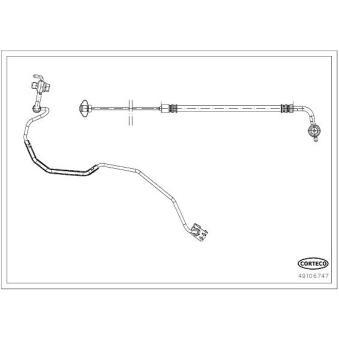 Flexible de frein arrière gauche CORTECO