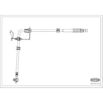 Flexible de frein avant droit CORTECO 49106749