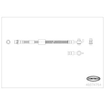 Flexible de frein avant droit CORTECO