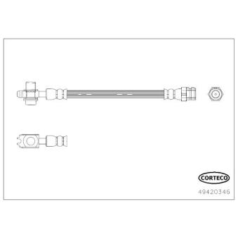 Flexible de frein CORTECO 49420346