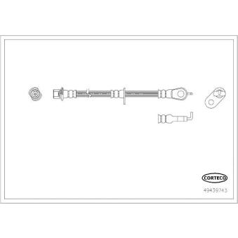 Flexible de frein CORTECO