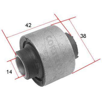 Silent bloc de suspension (train avant) CORTECO