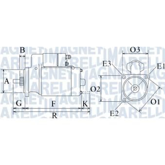 Démarreur MAGNETI MARELLI 063720294010