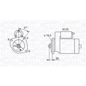 Démarreur MAGNETI MARELLI 063720801010