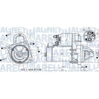 Démarreur MAGNETI MARELLI
