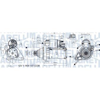 Démarreur MAGNETI MARELLI