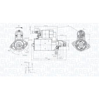 Démarreur MAGNETI MARELLI 063721535010
