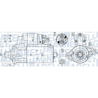 Démarreur MAGNETI MARELLI 063721584010