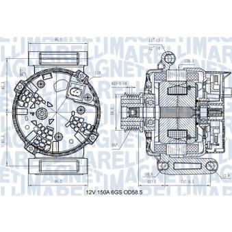 Alternateur MAGNETI MARELLI