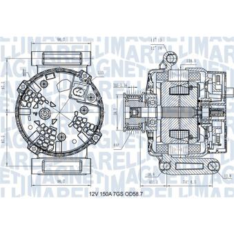 Alternateur MAGNETI MARELLI