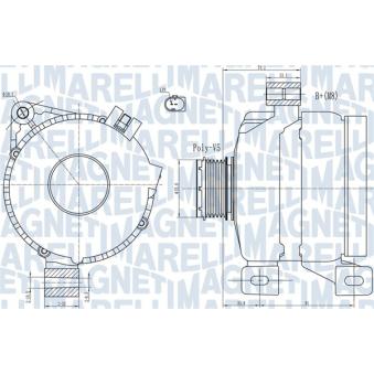 Alternateur MAGNETI MARELLI