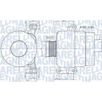 Alternateur MAGNETI MARELLI 063731969010