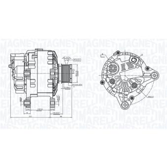 Alternateur MAGNETI MARELLI 063739064010