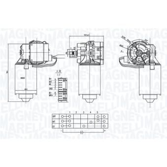 Moteur d'essuie-glace MAGNETI MARELLI