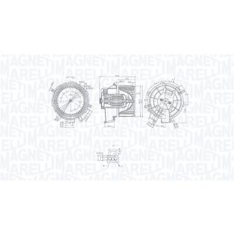 Pulseur d'air habitacle MAGNETI MARELLI