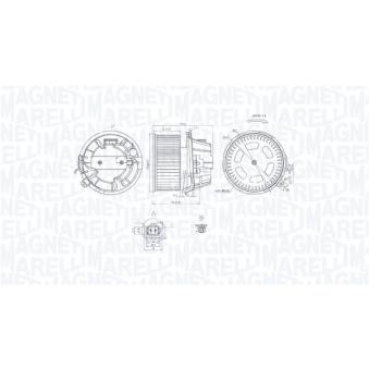 Pulseur d'air habitacle MAGNETI MARELLI