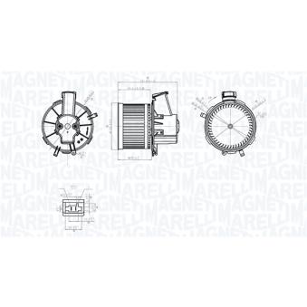 Pulseur d'air habitacle MAGNETI MARELLI
