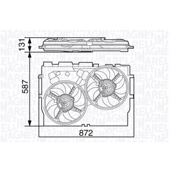 Ventilateur, refroidissement du moteur MAGNETI MARELLI