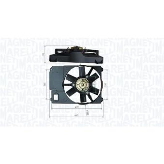 Ventilateur, refroidissement du moteur MAGNETI MARELLI