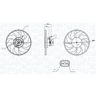 Ventilateur, refroidissement du moteur MAGNETI MARELLI