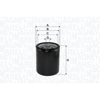 Filtre à carburant MAGNETI MARELLI 153071762561