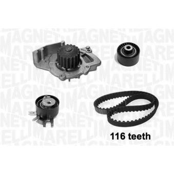 Pompe à eau + kit de courroie de distribution MAGNETI MARELLI 341401690001