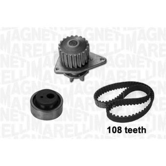Pompe à eau + kit de courroie de distribution MAGNETI MARELLI 341401950001