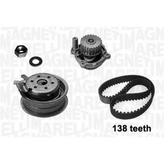 Pompe à eau + kit de courroie crantée MAGNETI MARELLI 341403640001