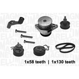 Pompe à eau + kit de courroie crantée MAGNETI MARELLI 341403680002