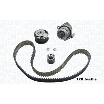 Pompe à eau + kit de courroie crantée MAGNETI MARELLI 341404790003