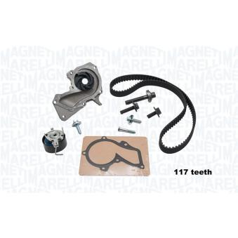 Pompe à eau + kit de courroie crantée MAGNETI MARELLI 341405780001