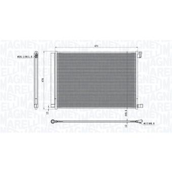 Condenseur, climatisation MAGNETI MARELLI