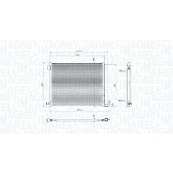 Condenseur, climatisation MAGNETI MARELLI
