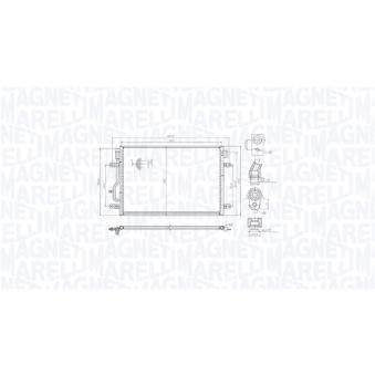 Condenseur, climatisation MAGNETI MARELLI