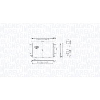 Condenseur, climatisation MAGNETI MARELLI