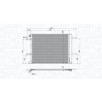 Condenseur, climatisation MAGNETI MARELLI 350203106200