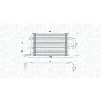 Condenseur, climatisation MAGNETI MARELLI