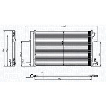 Condenseur, climatisation MAGNETI MARELLI