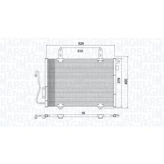 Condenseur, climatisation MAGNETI MARELLI