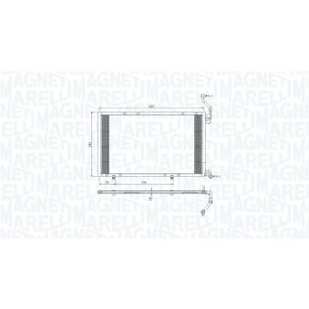 Condenseur, climatisation MAGNETI MARELLI