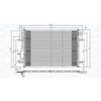 Condenseur, climatisation MAGNETI MARELLI 350203817000