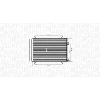 Condenseur, climatisation MAGNETI MARELLI 350203820000