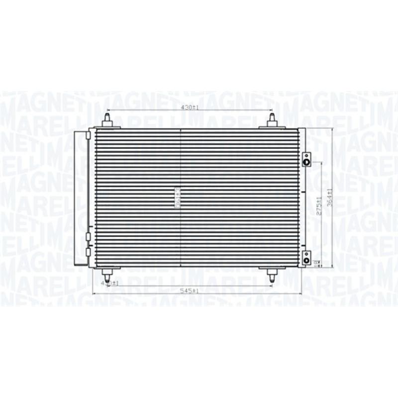 Condenseur, climatisation MAGNETI MARELLI 350203820000 - Visuel 1