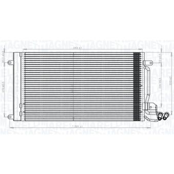 Condenseur, climatisation MAGNETI MARELLI 350203821000