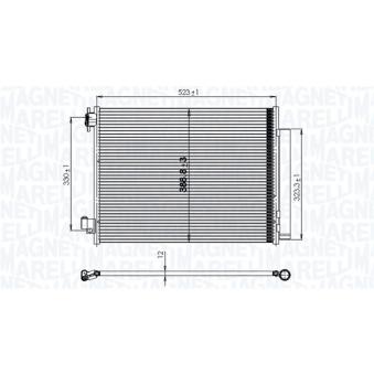 Condenseur, climatisation MAGNETI MARELLI