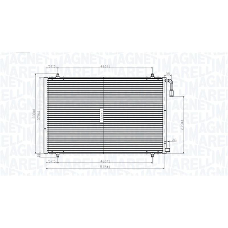 Condenseur, climatisation MAGNETI MARELLI 350203825000 - Visuel 1