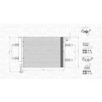 Condenseur, climatisation MAGNETI MARELLI